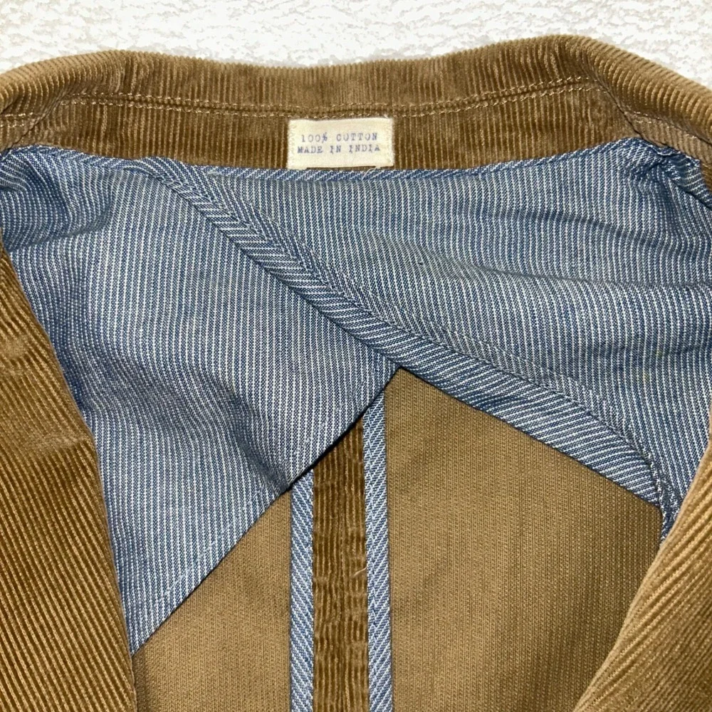 J.Crew Vintage Cord Sport Coat Blazer Sz XL Brown Corduroy Cotton Jacket Unlined